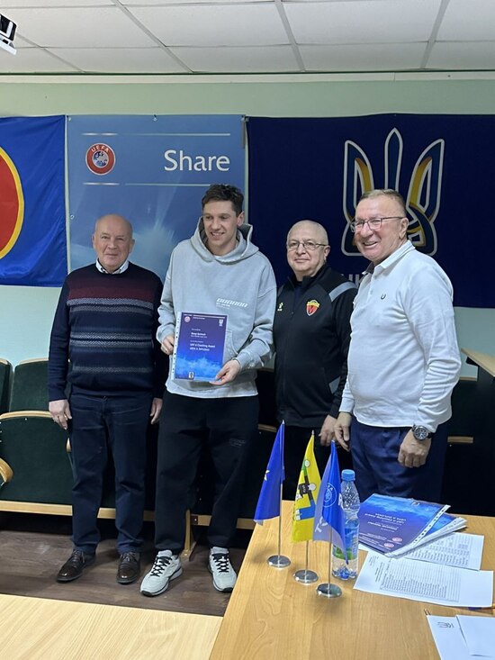 На «Оболонь Арені» відбулася підсумкова атестація тренерів за програмою «А» диплом UEFA